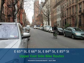 Upper East Side Bike Routes